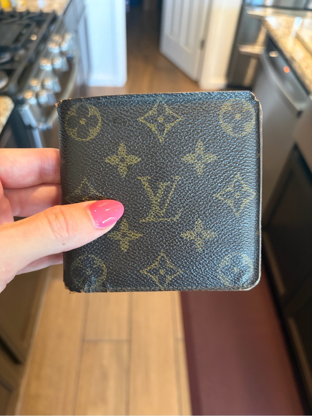 Louis Vuitton Monogram Canvas Bifold Wallet - Brown with Gold Monogram